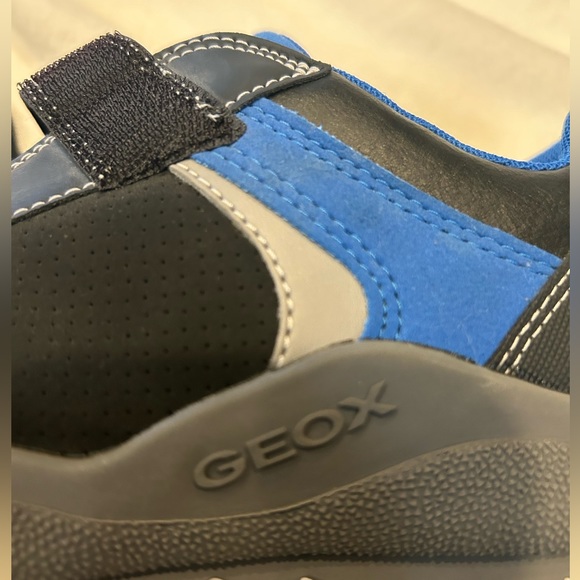 Geox Shoes Geox Unused Blue And Black Leather Shoes In Size 55